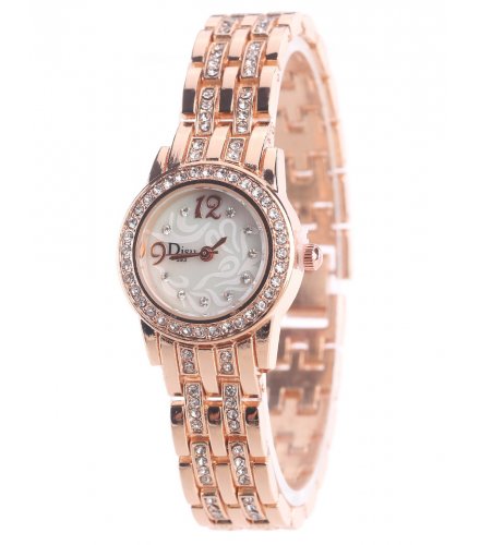 W3179 - Simple diamond-studded ladies bracelet watch