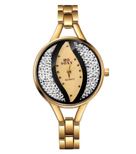 W3204 - Soxy Rhinestone Bracelet Watch