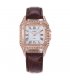 W3324 - Ladies full diamond square shell quartz watch