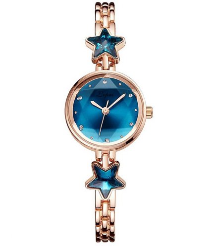 W3447 - Star Rhinestone Bracelet Watch