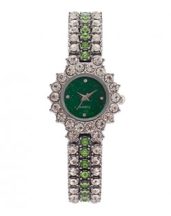 W3808 - Crown Rhinestone Fashion Watch