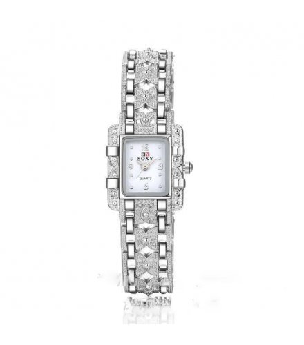 W562 -  Silver Diamond Elegant Watch