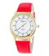 W757 - Red Strap Round Dial Watch