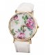 W025 - White Floral Watch