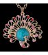 N571 - Blue Opal Peacock Necklace