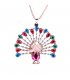 N809 - Colorful Peacock Necklace