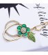 N185 -  Exquisite Green Leaf Necklace