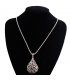 N253 - Hollow diamond mesh necklace