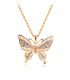 N182 - Exquisite diamond butterfly necklace